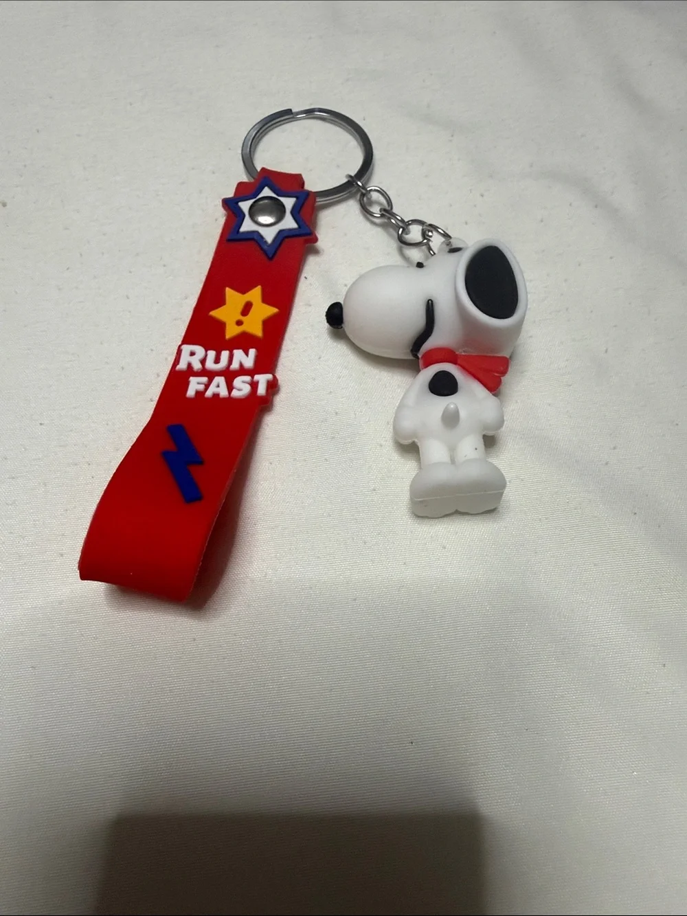 Sets of 12 Run Fast Snoopy Keychain - Pink Strap Kids Accessory